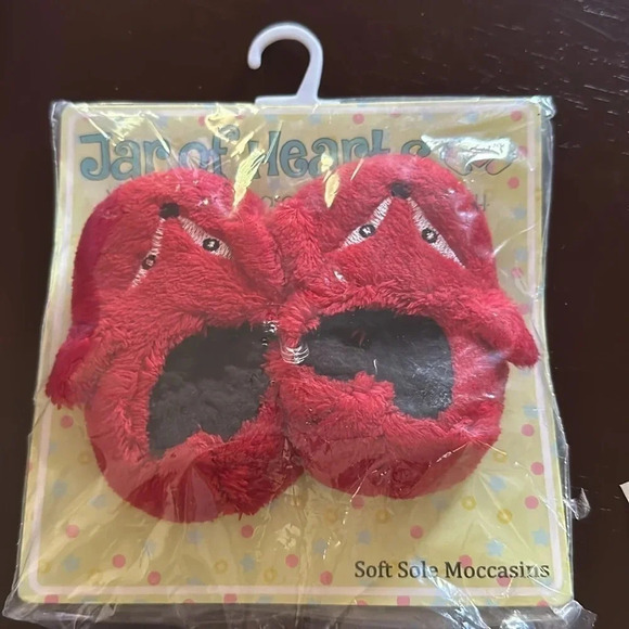 Jar Of Hearts Fun Animal Characters Soft Sole Toddler Moccasins Sock Slippers - Picture 5 of 6